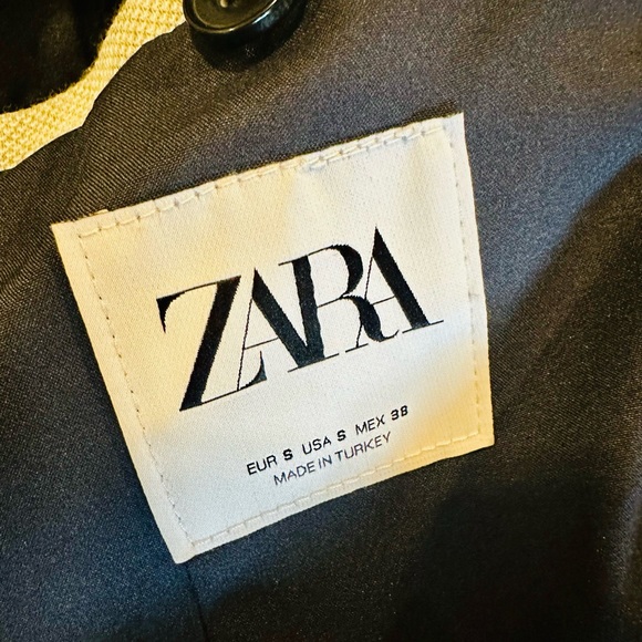 ZARA TEXTURED WEAVE BLAZER - Picture 2 of 5